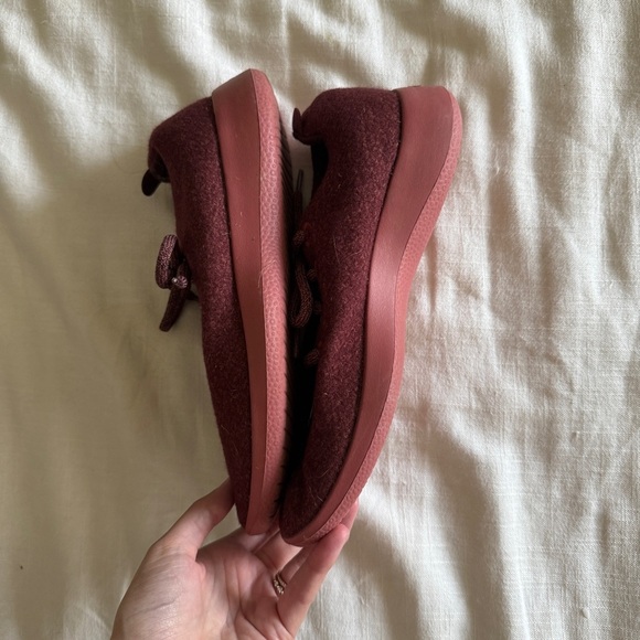 Allbirds Burgandy Wool Runners | Size 8 - Picture 6 of 7